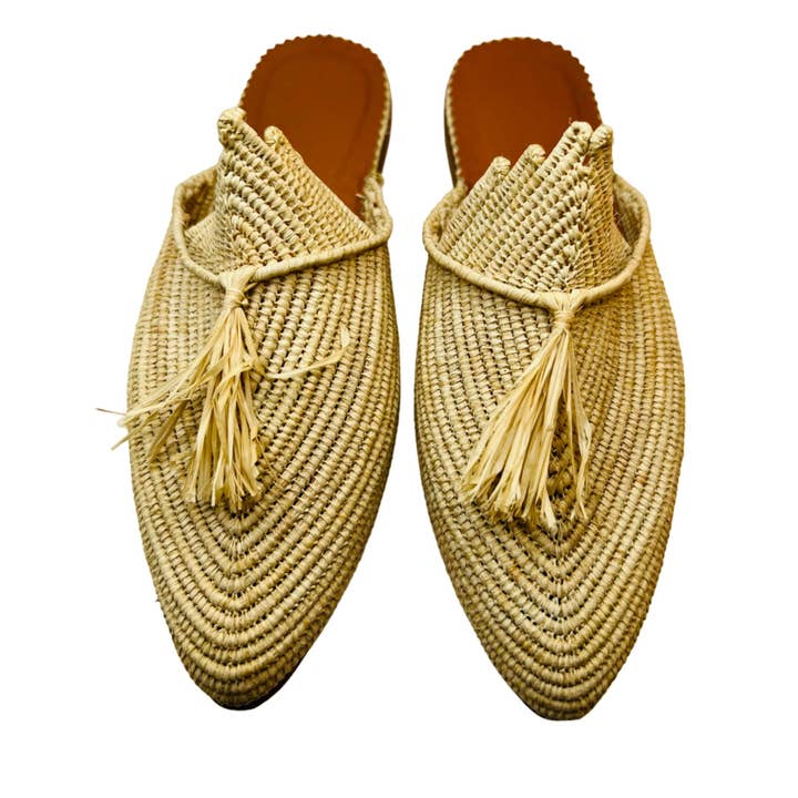 LaMaisonBerbere - Wholesale Sandals - Women's - Ravishing Raffia Handmade Moroccan Raffia Sandals for Women5