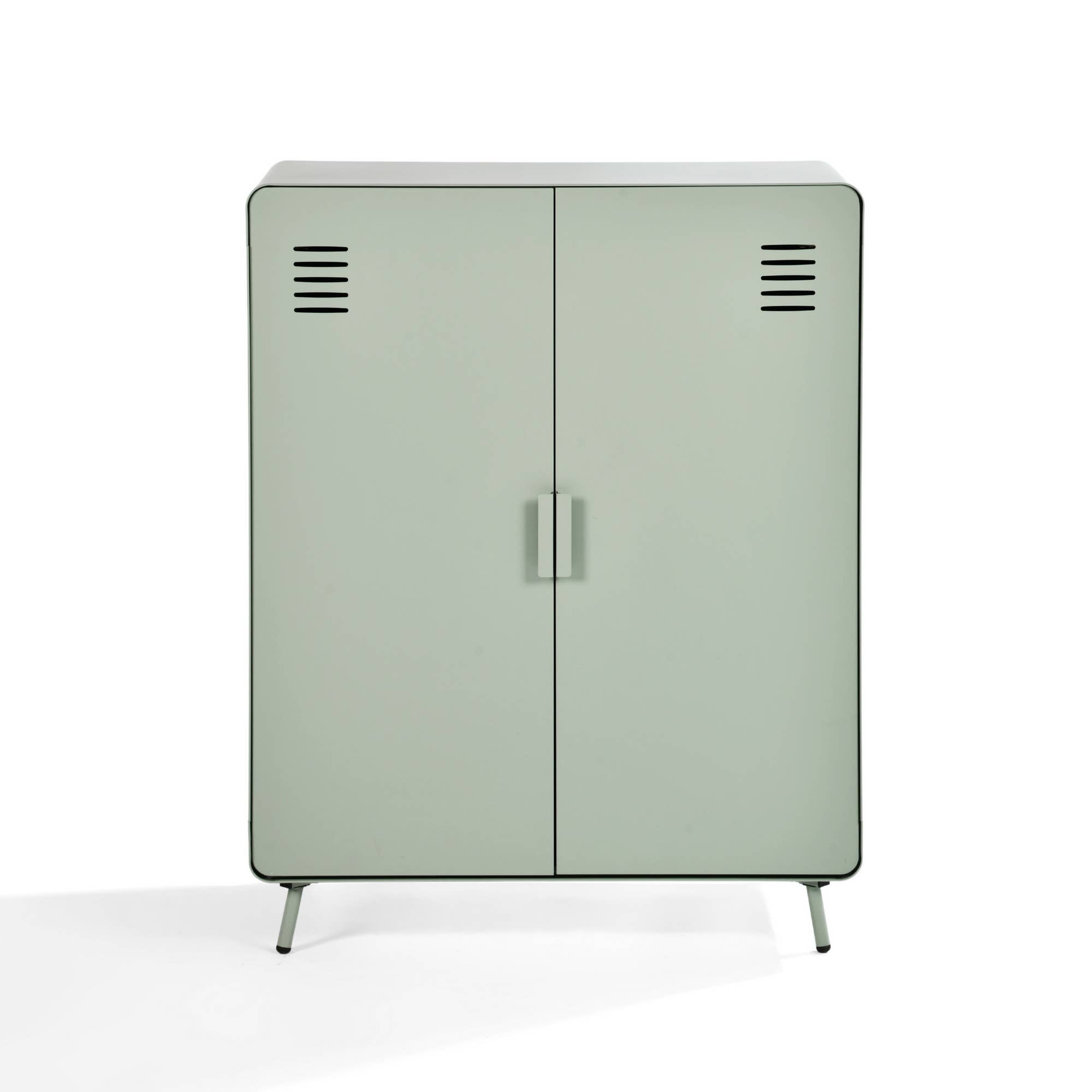 HOMYCASA DESIGN INC - Wholesale Cabinet - Industrial 2-Door Steel Storage Cabinet - 31.5" Wide19