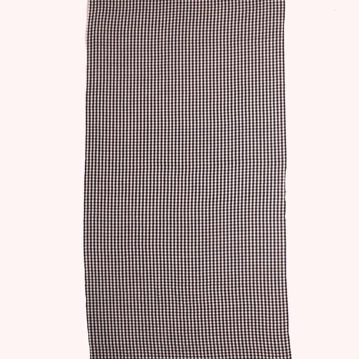 SVEZElife - Wholesale Scarf - Women's - Classic Gingham Woven Wool Scarf with Tassels - Black White | SVEŽElife5