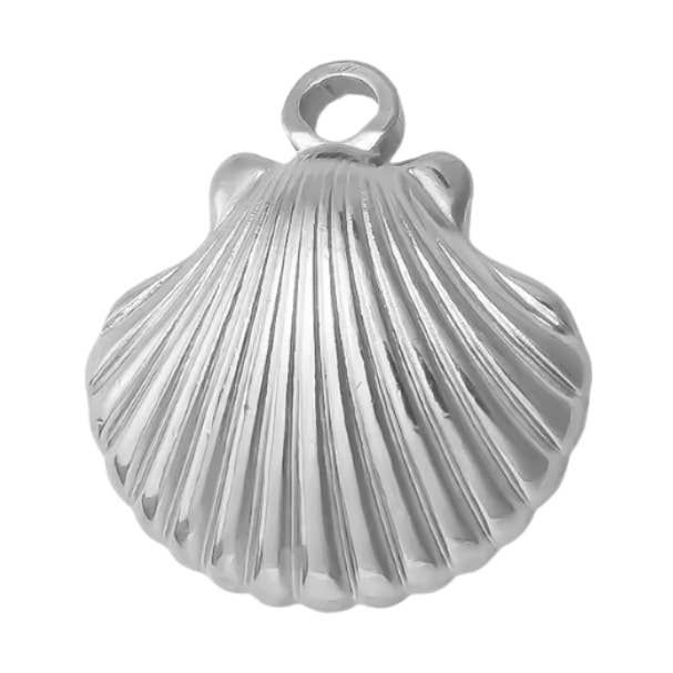 Shell Charm Silver for wholesale by Coco Luna Collection