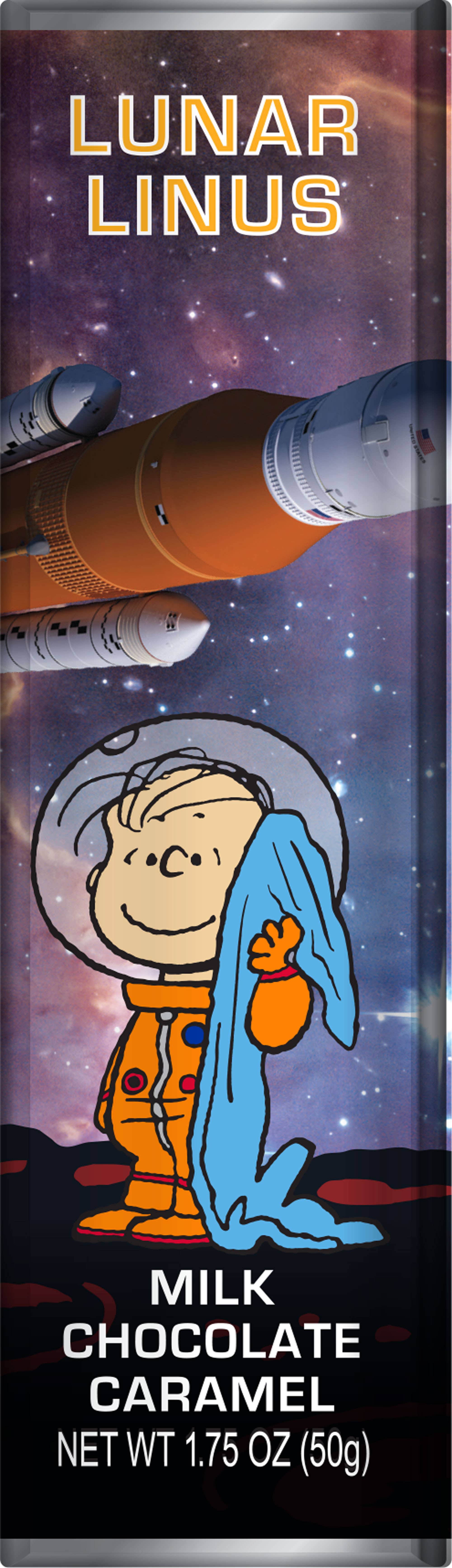 Astor Chocolate Corp. - Wholesale Chocolate Bar - Snoopy Peanuts Gang space theme chocolates 5-bar gift pack 4