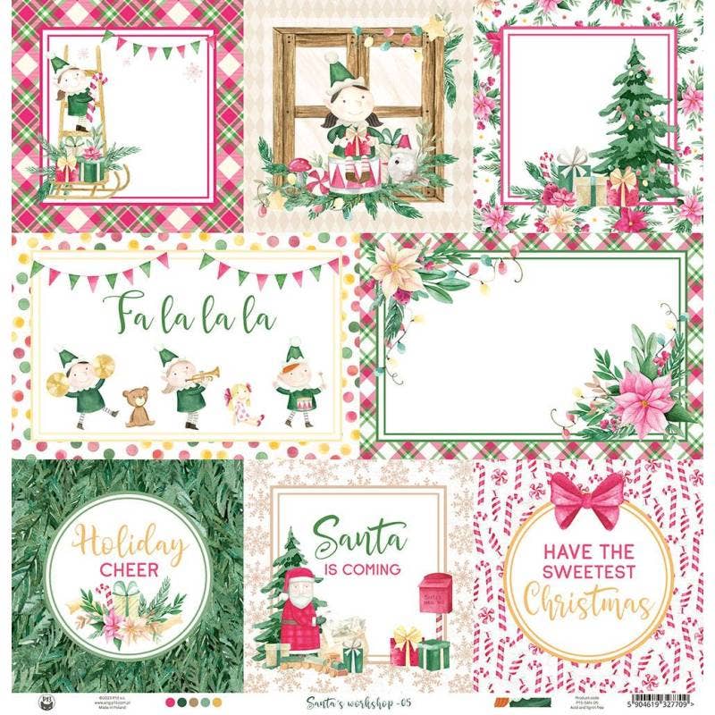 P13 - Wholesale Scrapbook - Paper Santa'S Workshop 05, 12X12"1