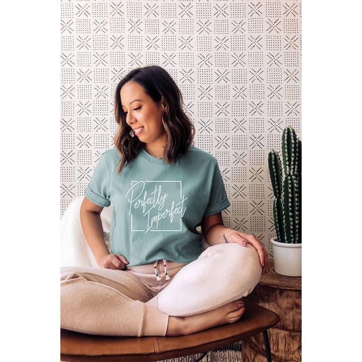 Perfectly Imperfect Graphic Tee for wholesale by Bella Me