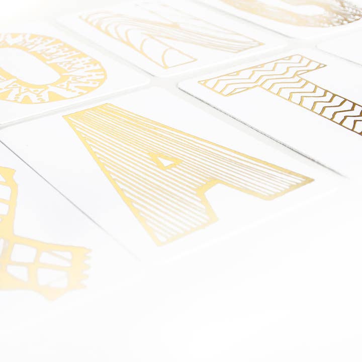 Thimblepress - Wholesale DIY Craft Kit - CONGRATS Gold Foil DIY Banner Kit4