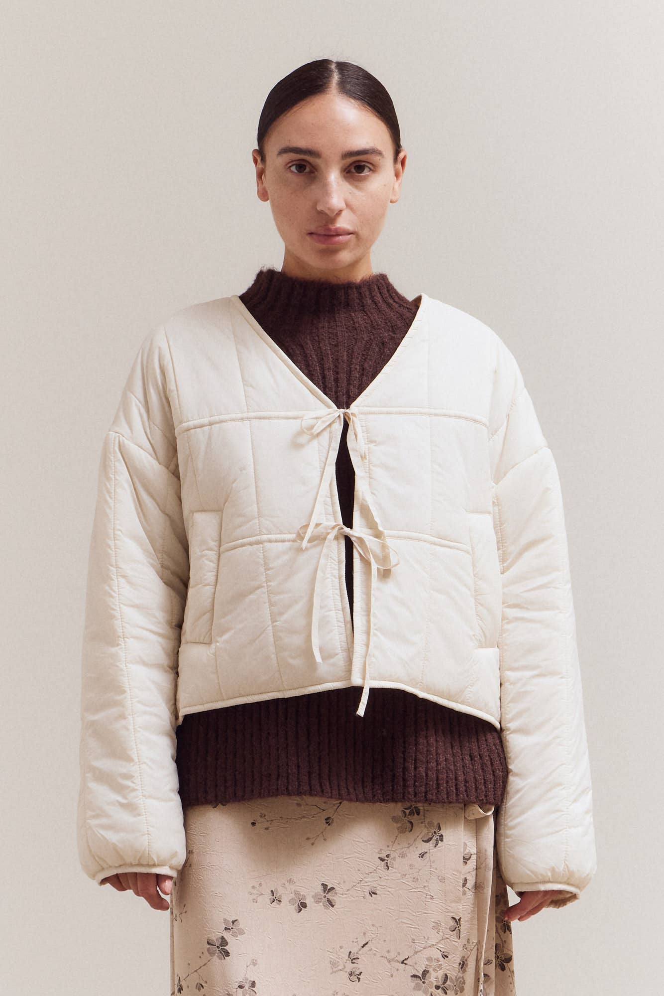 Grade & Gather - Wholesale Jacket - Women's - 80417 - FRONT TIE QUILTING JACKET9