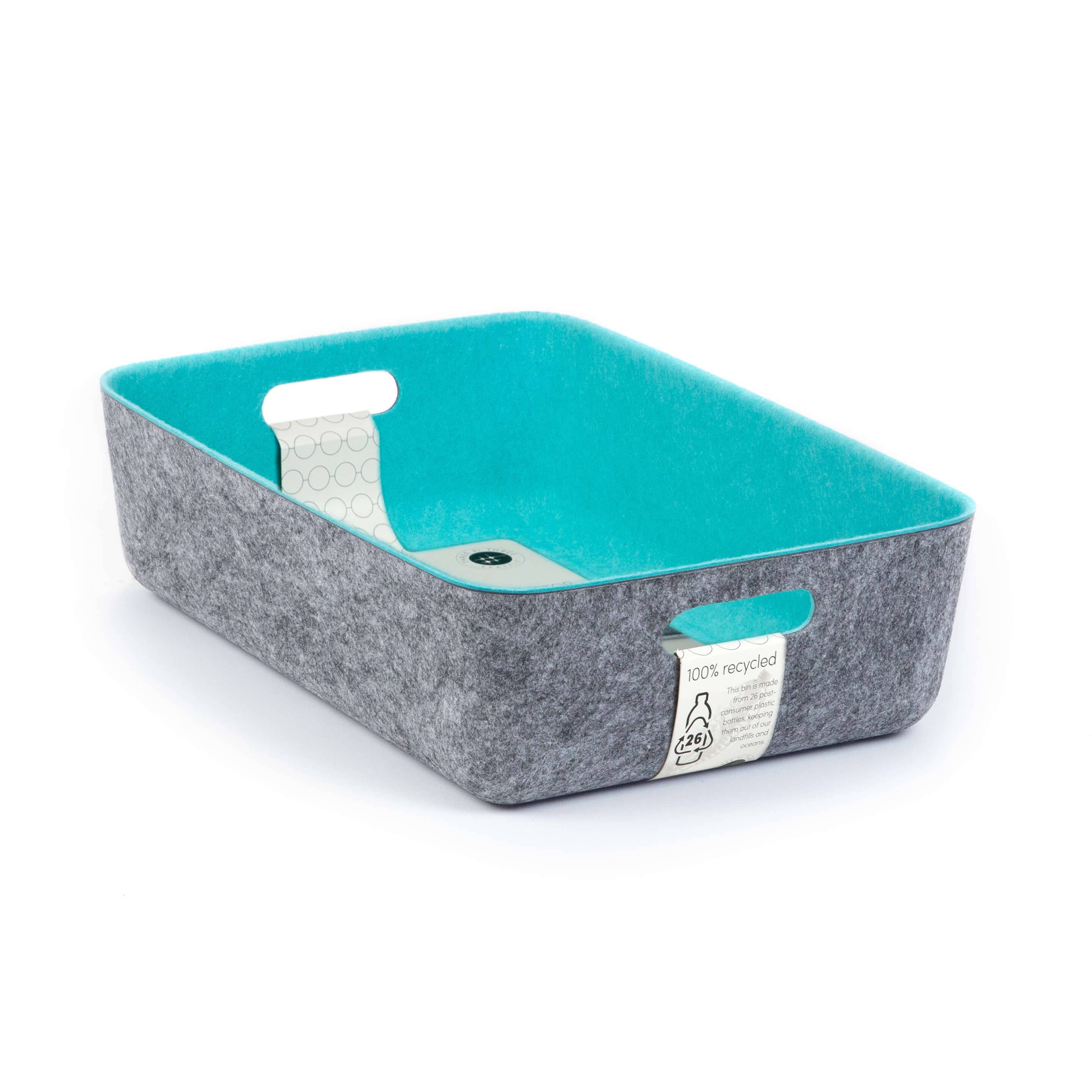 Three by Three Seattle - Wholesale Storage Bin - reSTAK recycled FELT storage medium short bin21