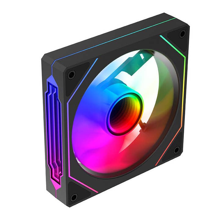 ITEK - Wholesale Speakers - INFINITY Black Case Fan - 12cm - ARGB Sync 5V 3pin - 4pin PWM - BULK2