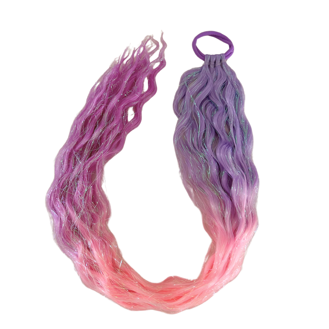 Poppet Locks - Vendita all'ingrosso Extension per capelli - Coda di Cavallo Ondulata - Lunga - Twilight Sparkle - 24"1
