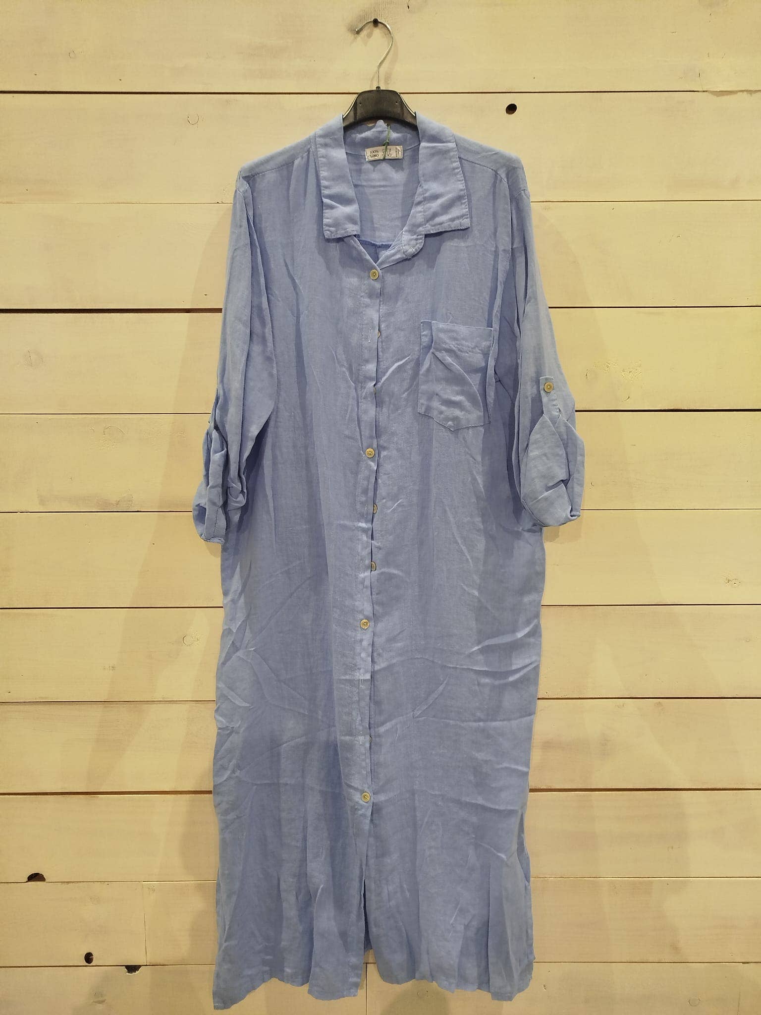 Linos y Textiles - Vendita all'ingrosso Camicia button down - Donna - REF 8827 T-SHIRT LUNGA 100% LINO6