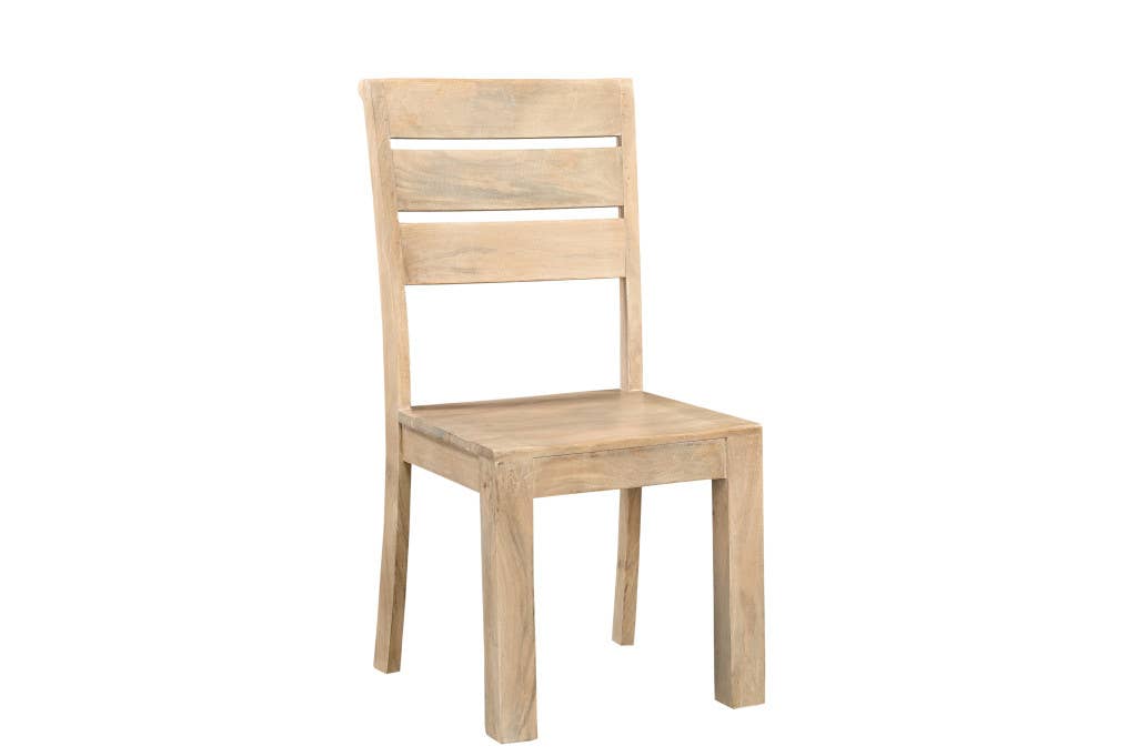 HomeRoots – wholesale Chair – Set of Two Beige Solid Wood Ladder Back Dining Side Chairs4