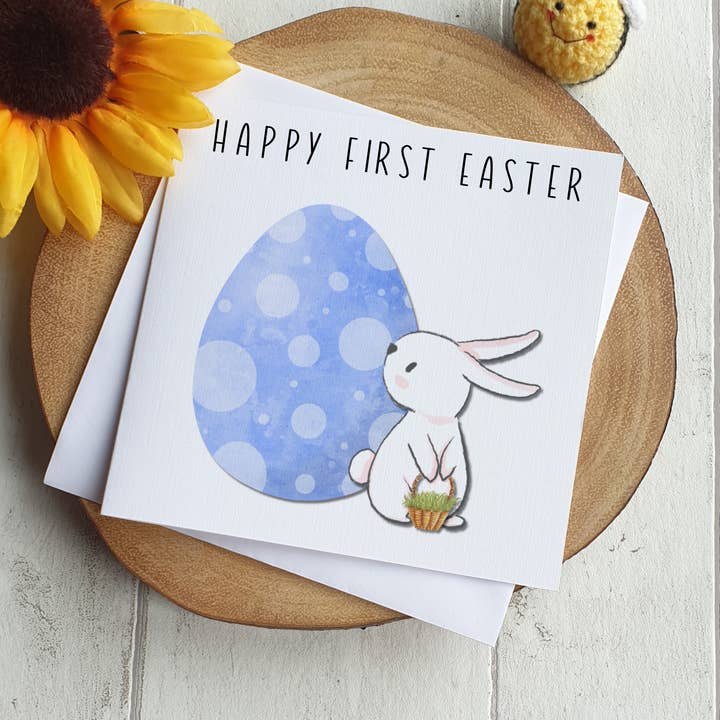 First Easter card - Blue Easter Egg for wholesale by TM Giftware