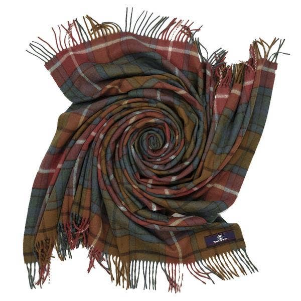 Prince of Scots – wholesale Throw blanket – Highland Tartan Tweed Merino Wool Throw - Antique Buchanan4