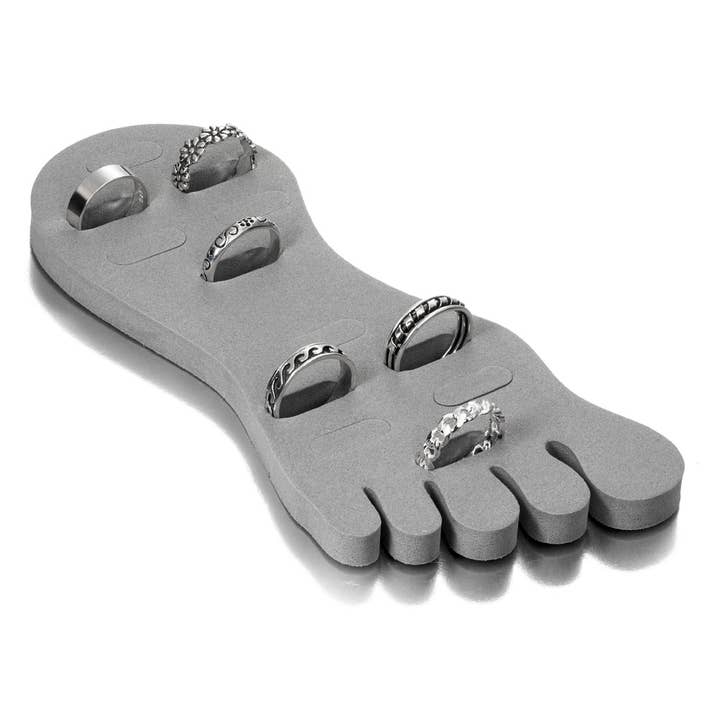 6 Silver Toe Rings for wholesale by El Expreso de Oriente