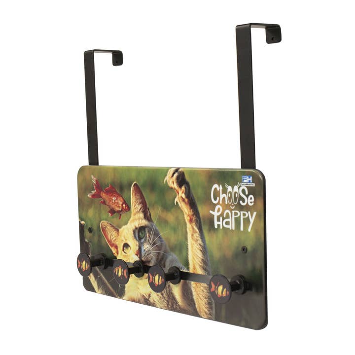 FH Over The Door Rack, 4 Adjustable Fish Design Hooks - Cat for wholesale by FantasHome