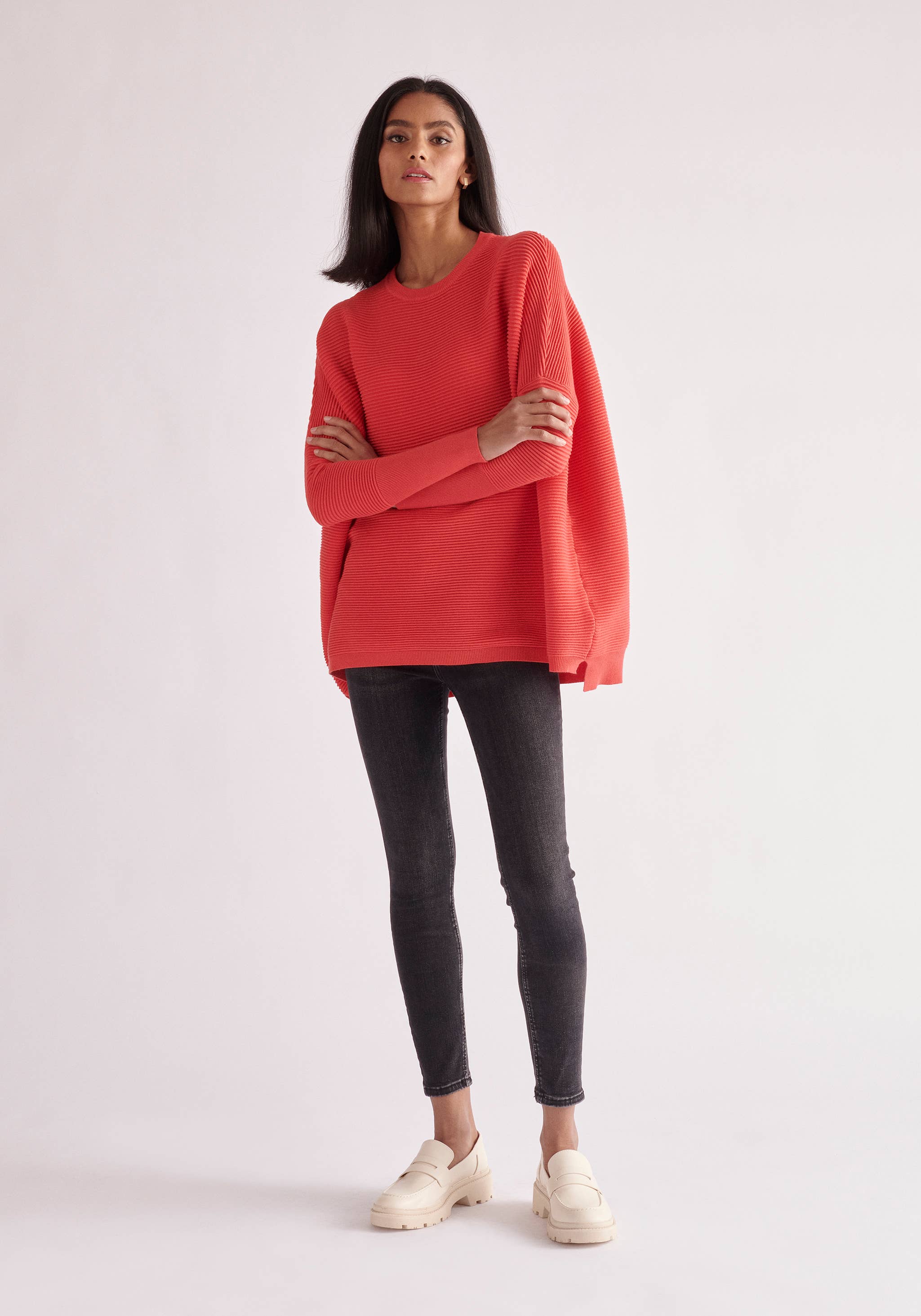 Paisie – wholesale Pullovertröja - Dam – Paisie ribbad tröja med lös passform47