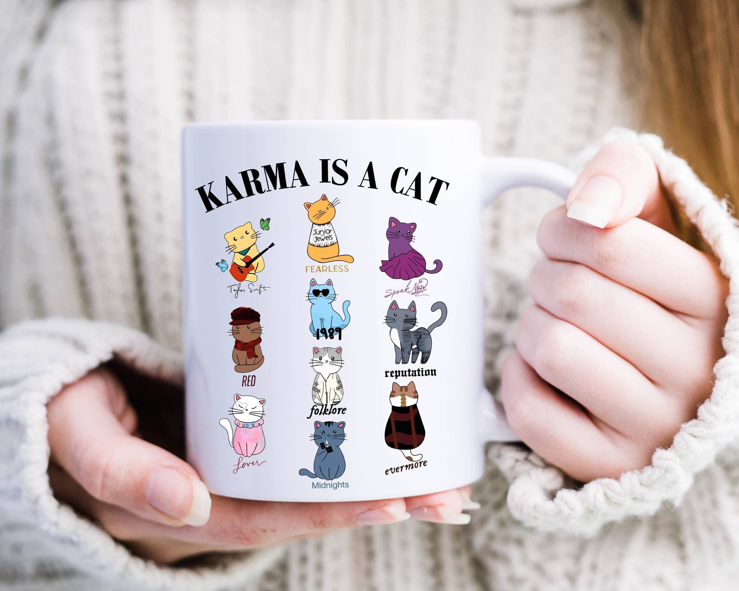 The Detailed Diva - Vente Tasse à café - Mug Karma is a Cat Taylor Swift