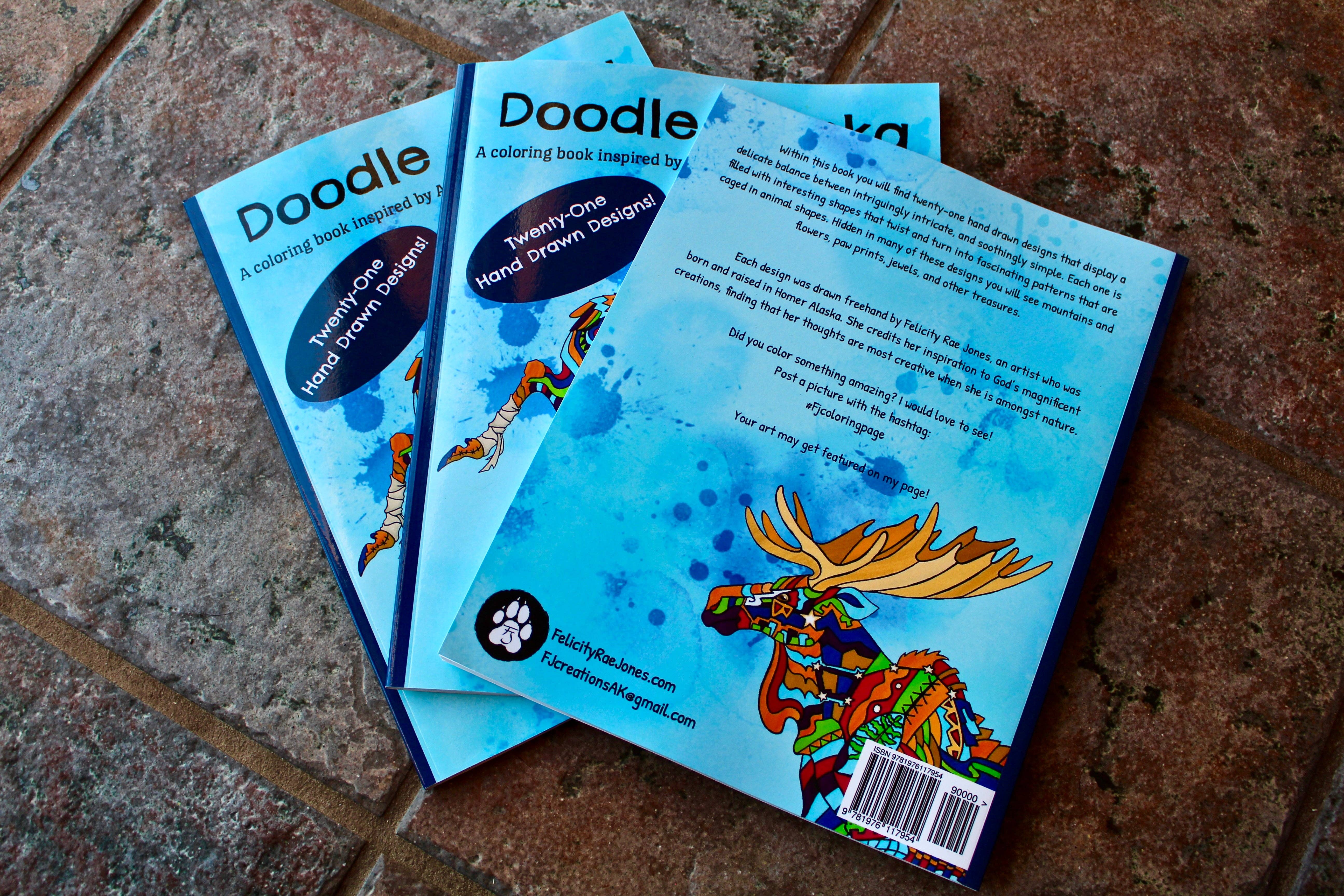 FJ Creations - Wholesale Coloring & Activity Book - Adult - Doodle Alaska Coloring Book1