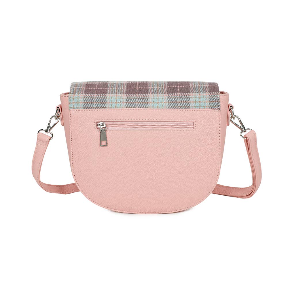 Strathurie – wholesale Crossbody bag – Women's – Harris Tweed Skye Blue Ladies Saddle Bag 71163