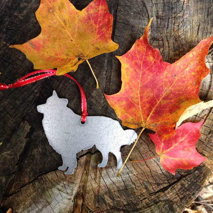 Collie Ornament for wholesale by Burke Metal Work