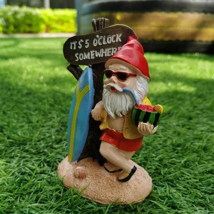 Kiyo Home - Wholesale Decorative figurine - Surfboard Gnome3