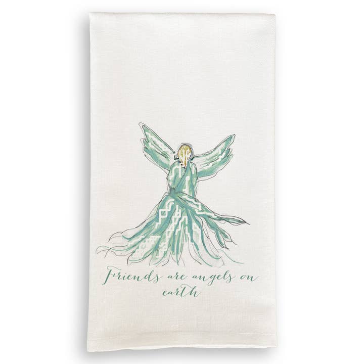 Turquoise Whispy Angel with Friends Are Angels for wholesale by French Graffiti