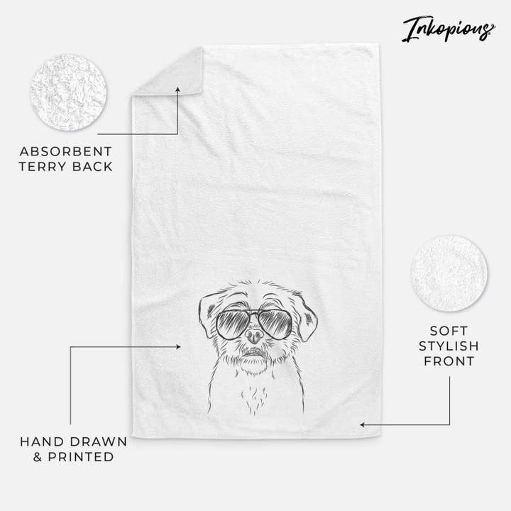 Inkopious - Wholesale Hand Towel - Smash the Shih Tzu Hand Towel11