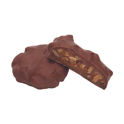 Milk Chocolate Pecan Pralines, Bulk for wholesale by Coblentz Chocolate Company