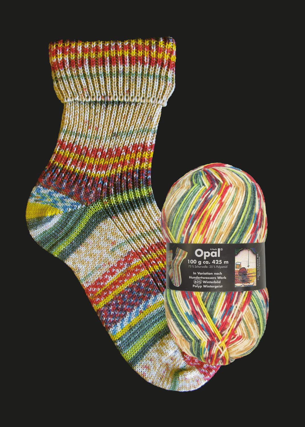 SCHULANA - Wholesale Yarn - OPAL sock yarn after Hundertwasser 4-ply13