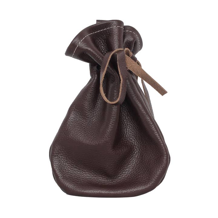 Coin Purse Leather Drawstring Pouch Medicine Pouch Big for wholesale by The Master Tanners