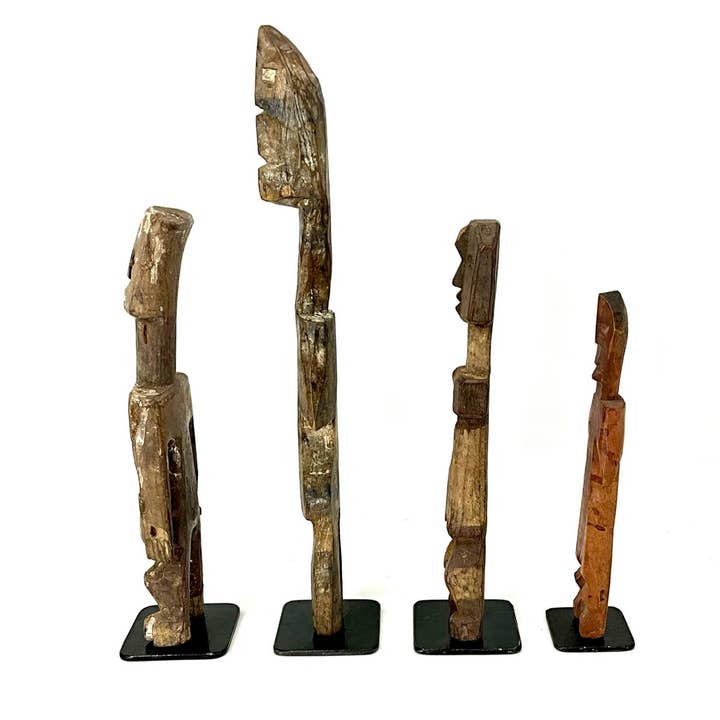 Jofa African Imports - Wholesale Sculpture - Adan/Aklama Statue Family - Ghana/Togo