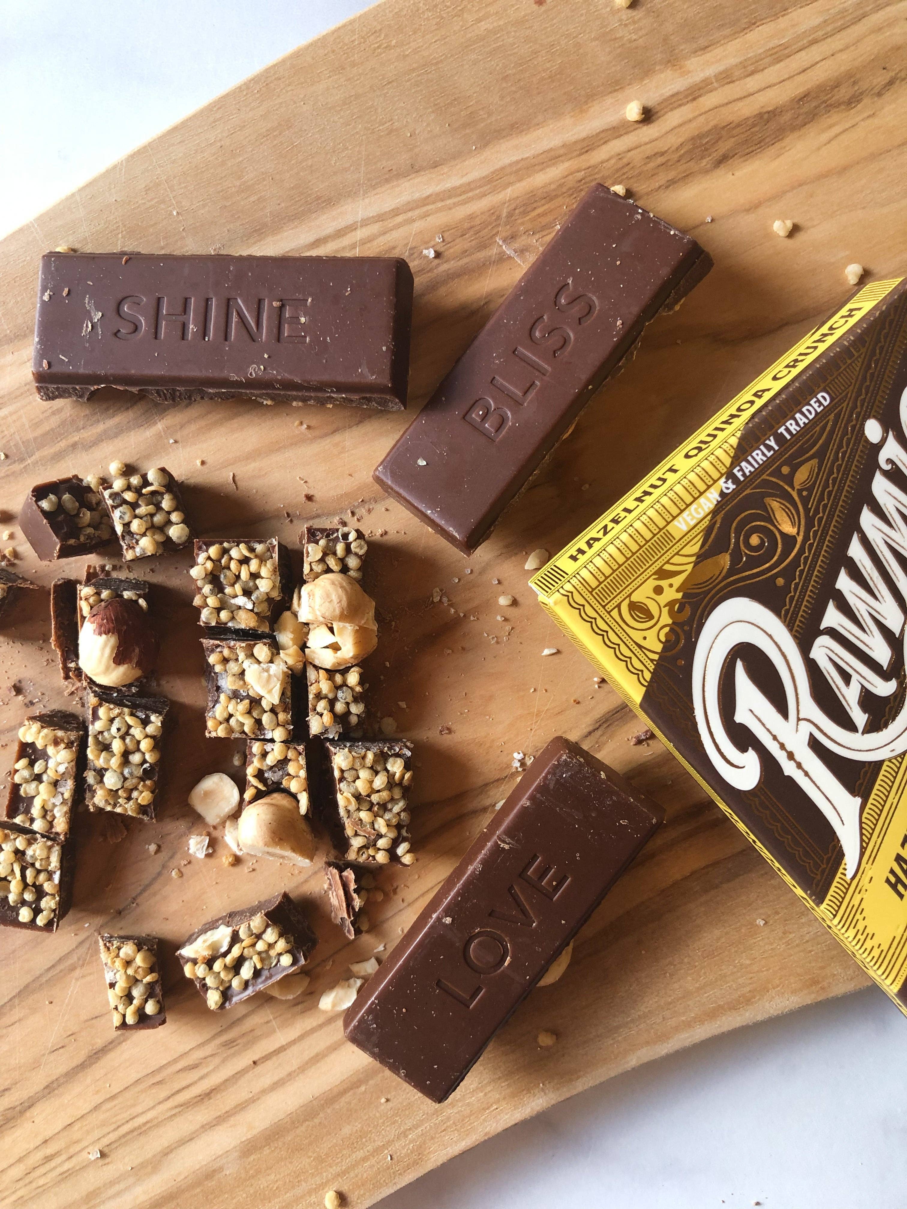 Windy City Organics - Wholesale Chocolate Bar - Hazelnut Quinoa Crunch Bark5