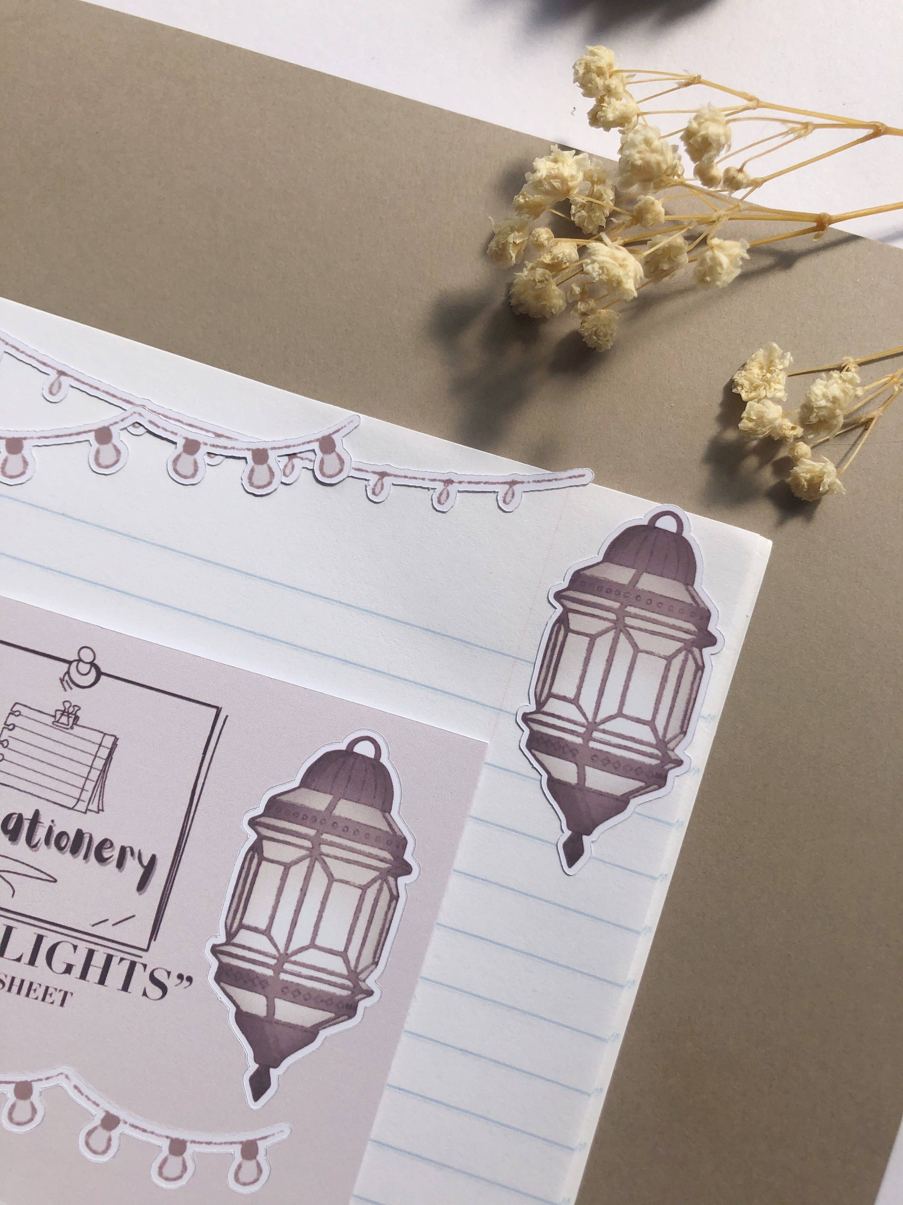 T's Stationery - Wholesale Sticker - "String Lights"  Sticker Sheet2