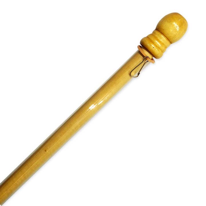 Two Group Flag Co - Wholesale Flagpole - 42" H Deluxe Anti-Wrap Hardware Wooden Short House Flag Pole