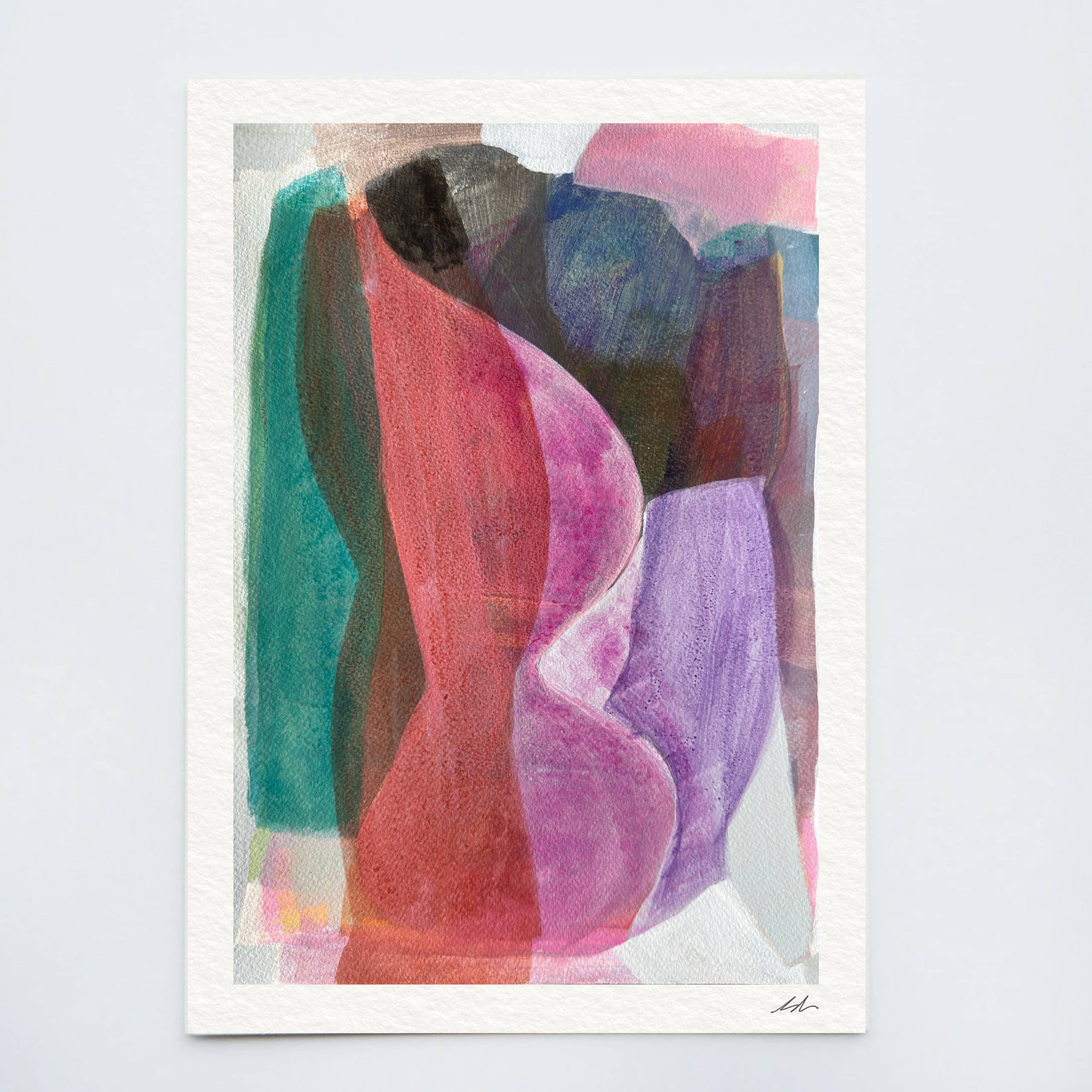 Michele Renee Atelier - Wholesale Art Print - Soft Layered Abstract Print – "Happenstance"0