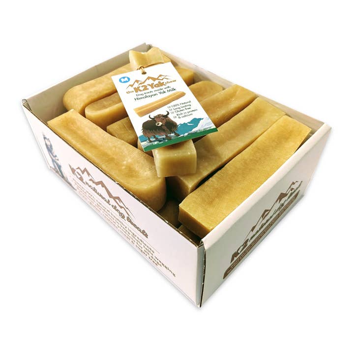 the K2 Yak chews - Wholesale Pet Treats - Dog - K2 Yak Chews 100% Natural Dog Treats Medium Box of 18