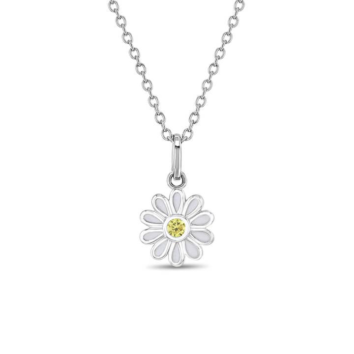 Perfect Daisy Toddler / Kid / Girls Necklace Sterling Silver for wholesale by In Season Jewelry