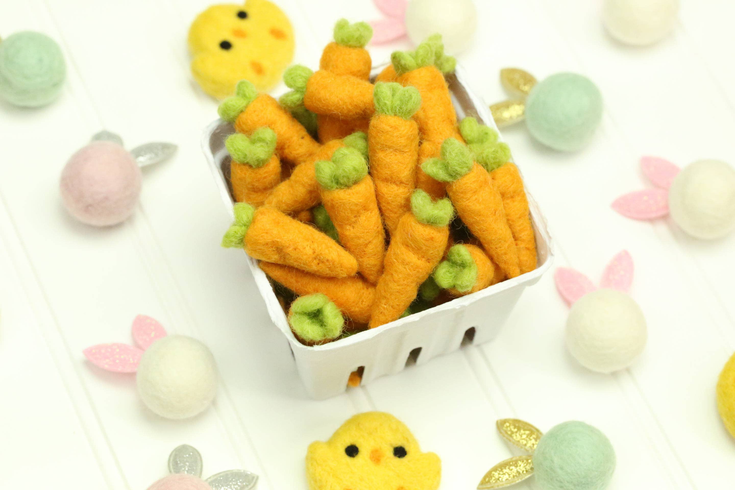 The Felt Pod - Vendita all'ingrosso Decorazioni da tavolo - Carote in feltro - Mini2