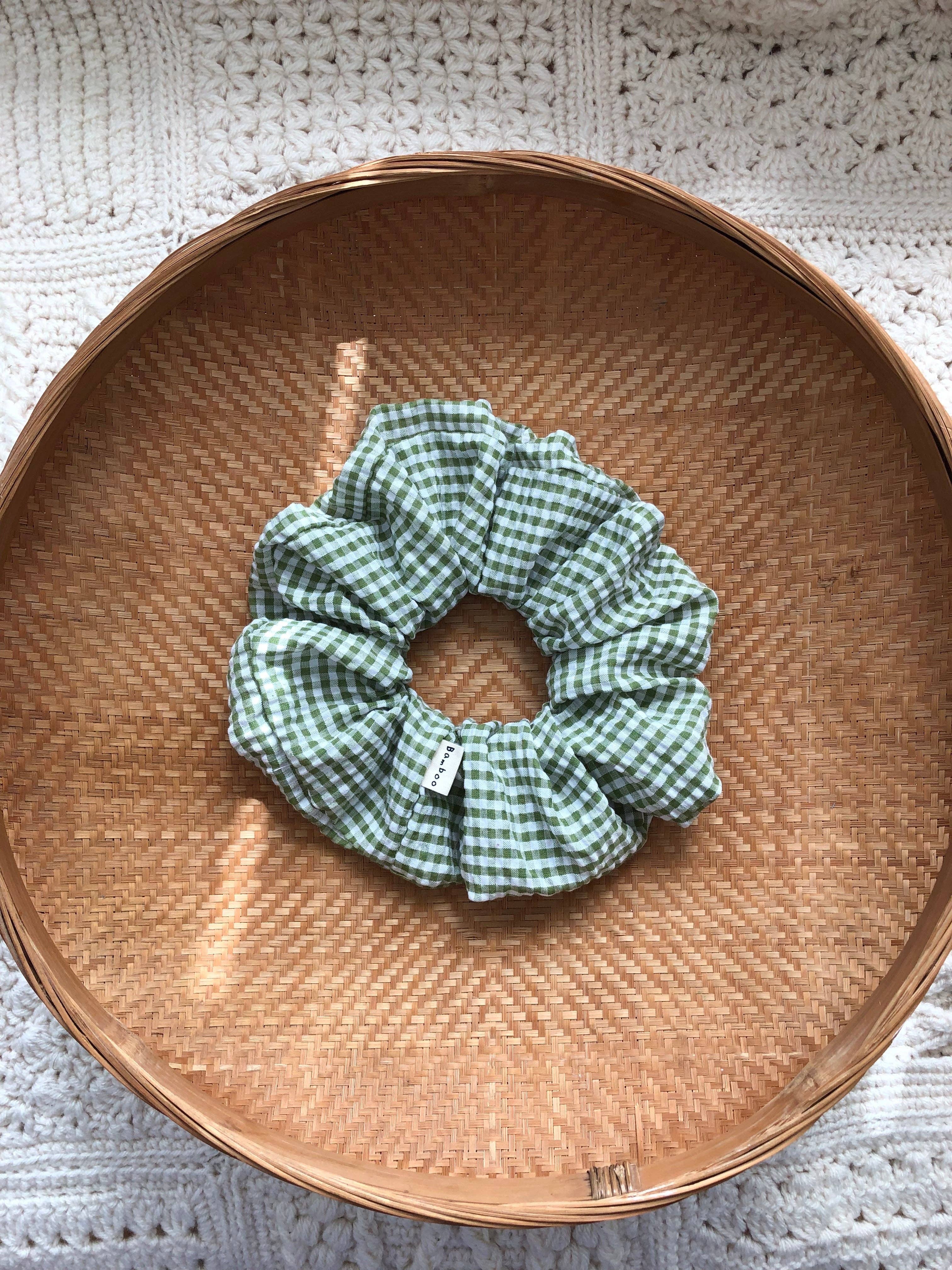 Billy Bamboo – Großhandel Haargummi – Damen – MINI-GINGHAM-HAARGUMMI - neutral7