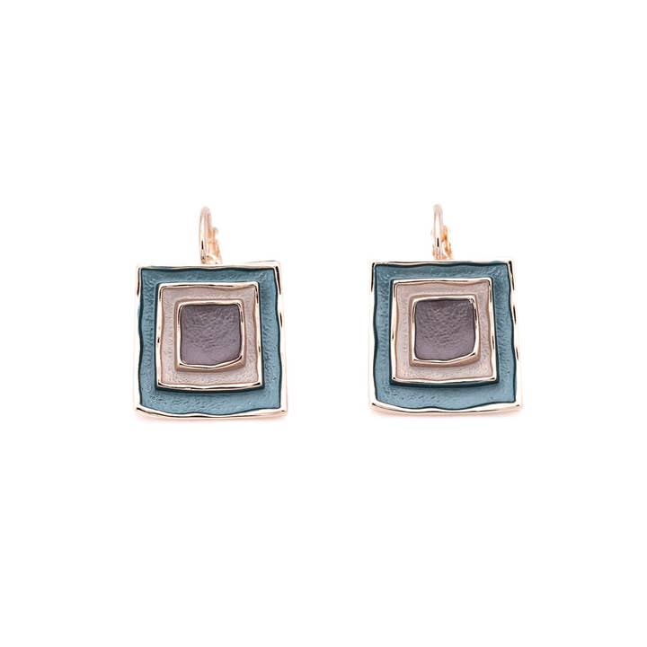 KLK - Wholesale Dangle Earrings - Three square earrings0