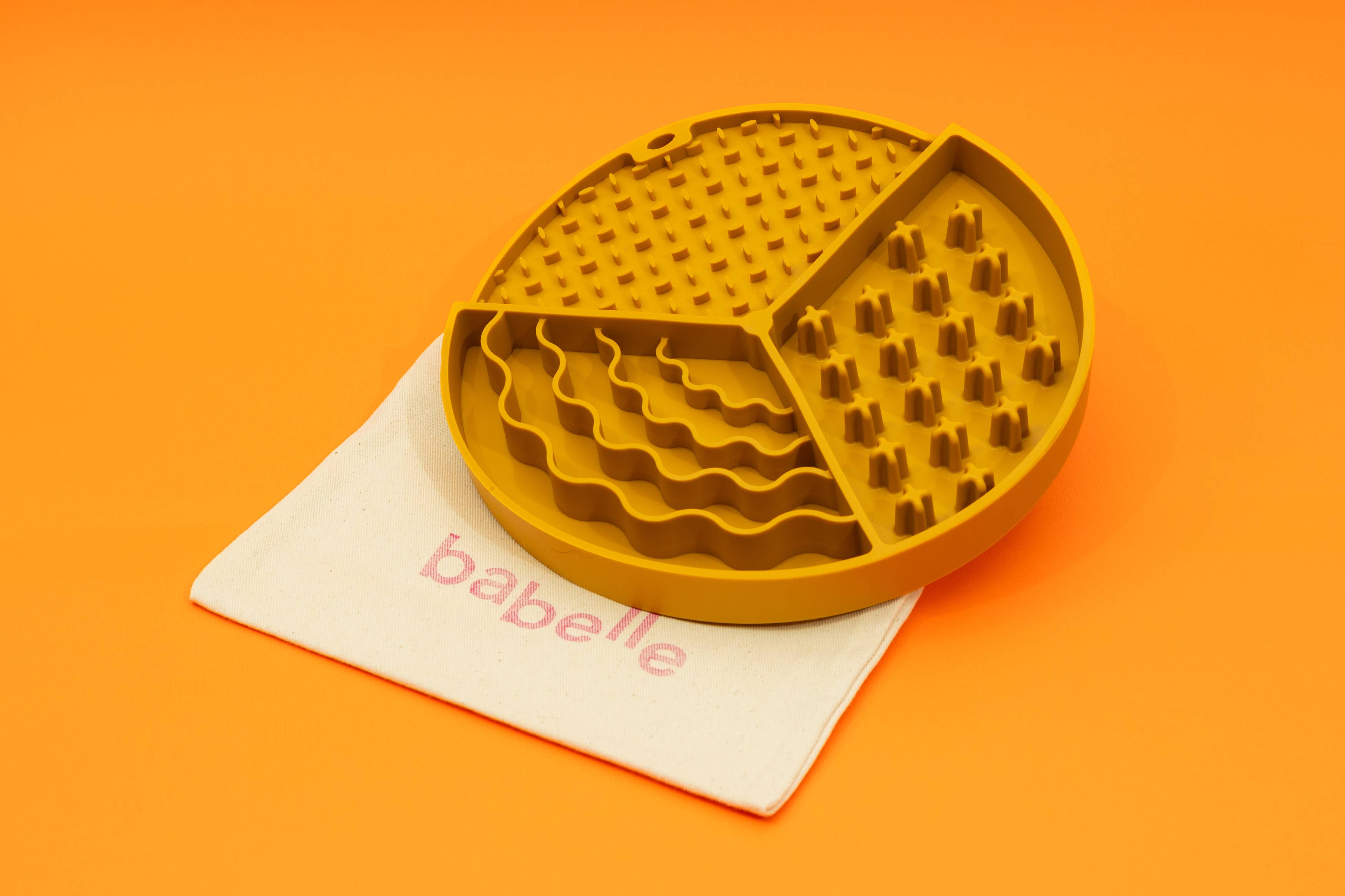 Babelle For Dogs - Wholesale Pet Food Mat - Dog - The Adventure Lickmat - Mustard 4