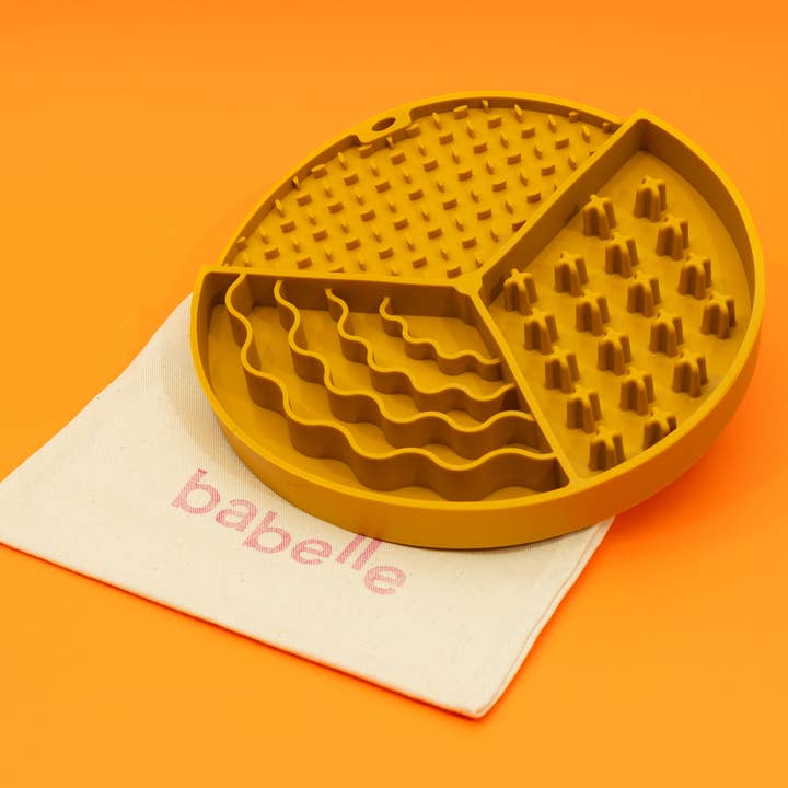 Babelle For Dogs - Wholesale Pet Food Mat - Dog - The Adventure Lickmat - Mustard 4