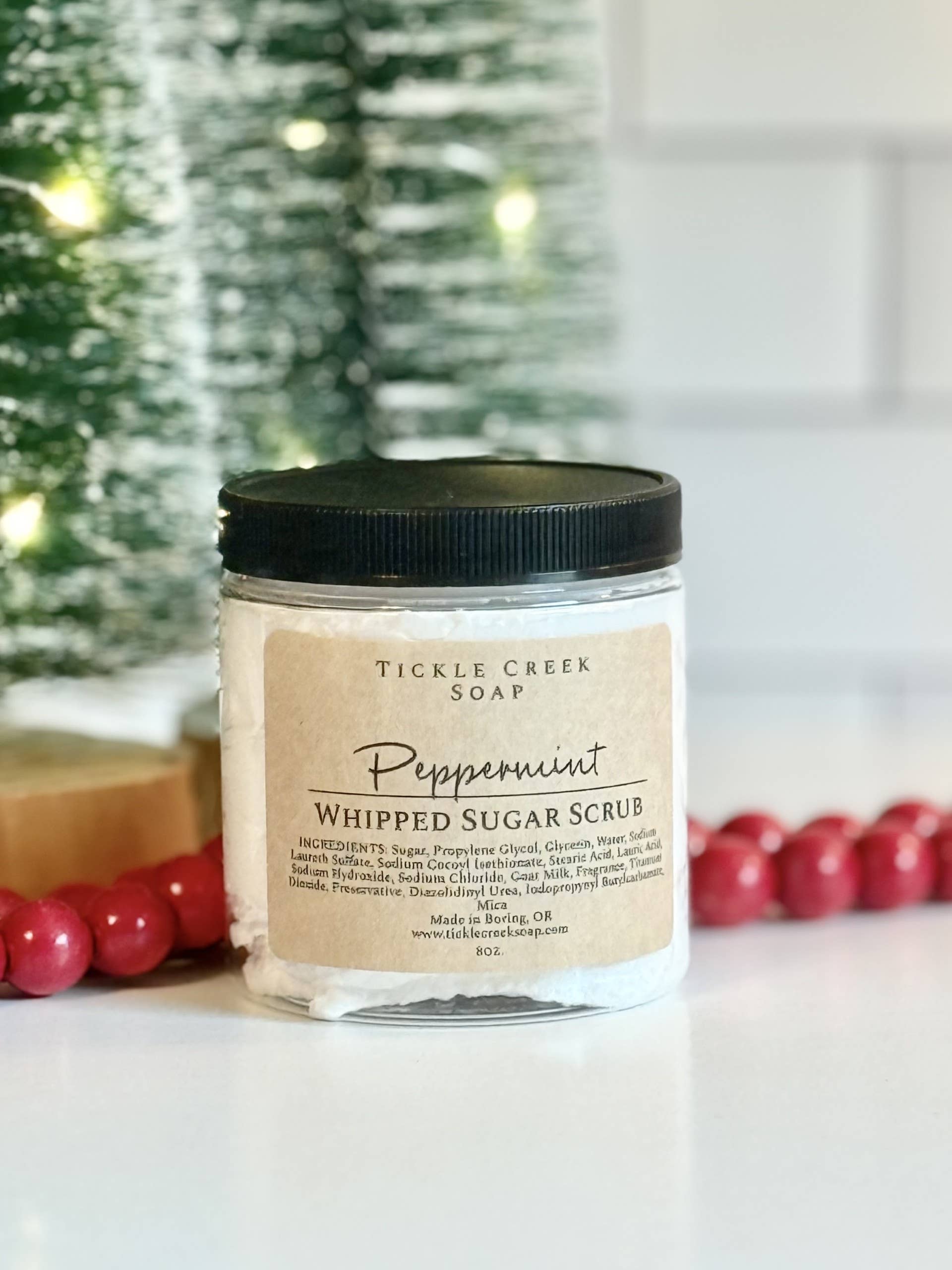 Tickle Creek Soap – wholesale Body scrub/exfoliant – Whipped Sugar Scrub Peppermint