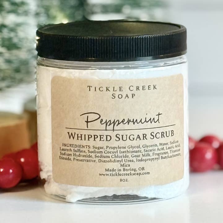 Tickle Creek Soap – wholesale Body scrub/exfoliant – Whipped Sugar Scrub Peppermint 0