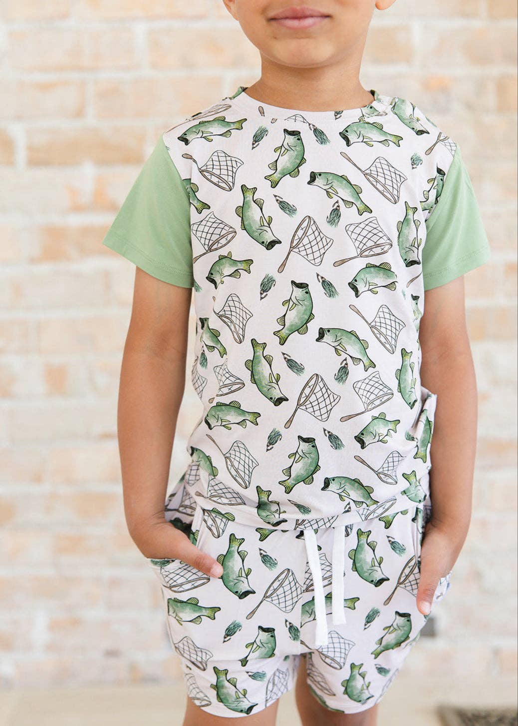 Charlie Lou Baby - Wholesale Top & Short Set - Kids - Bamboo Shortie Set | Gone Fishin'7