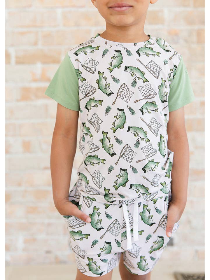 Charlie Lou Baby - Wholesale Top & Short Set - Kids - Bamboo Shortie Set | Gone Fishin'7