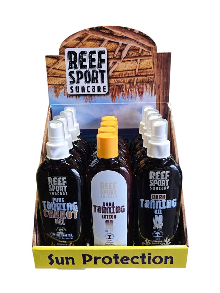 REEF-"Mix-Up" TANNING - Asst SPF - 12pcs for wholesale by Reef Sport Suncare