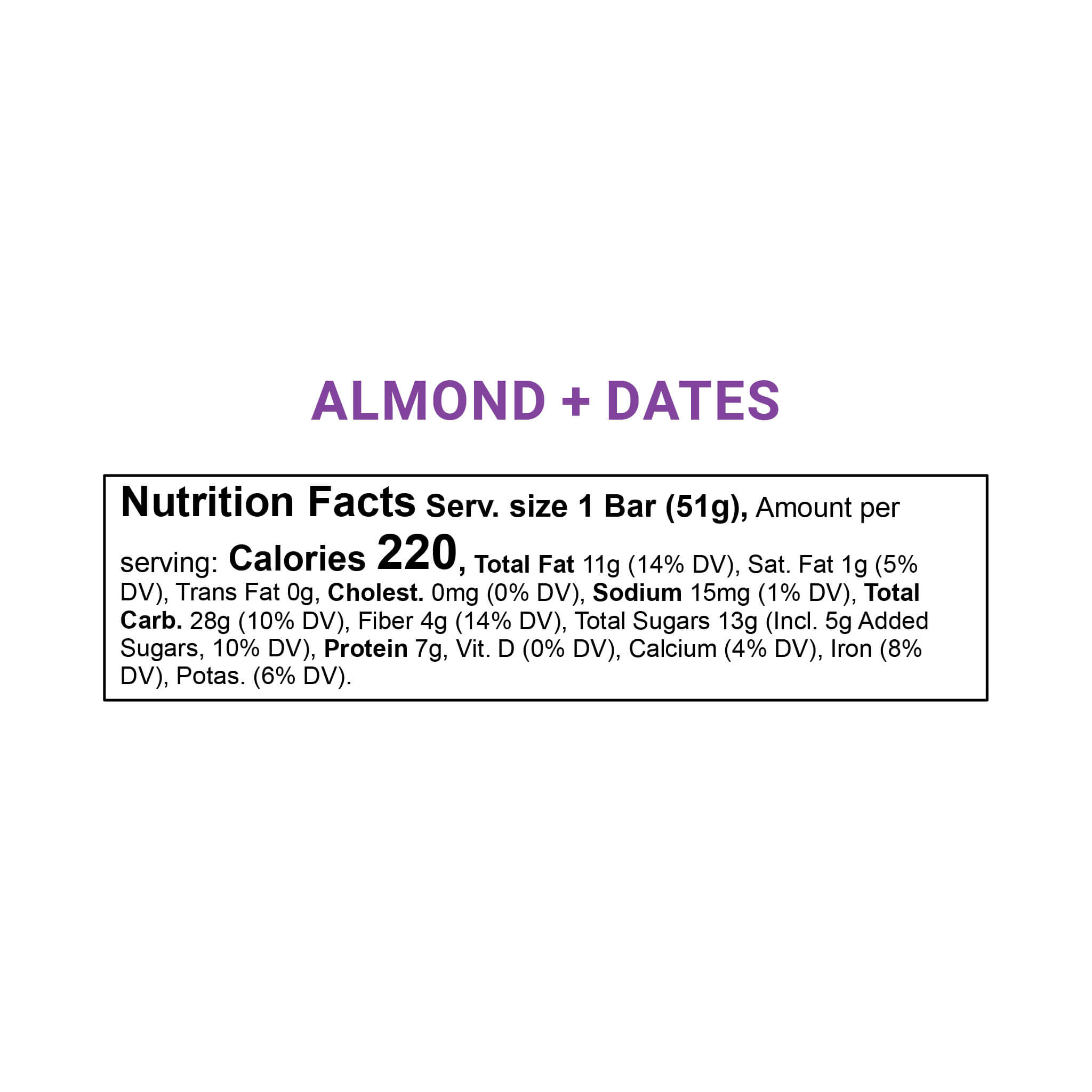 Jeca Energy Bars - Wholesale Snack Bar - Almond+Dates Energy Bar2