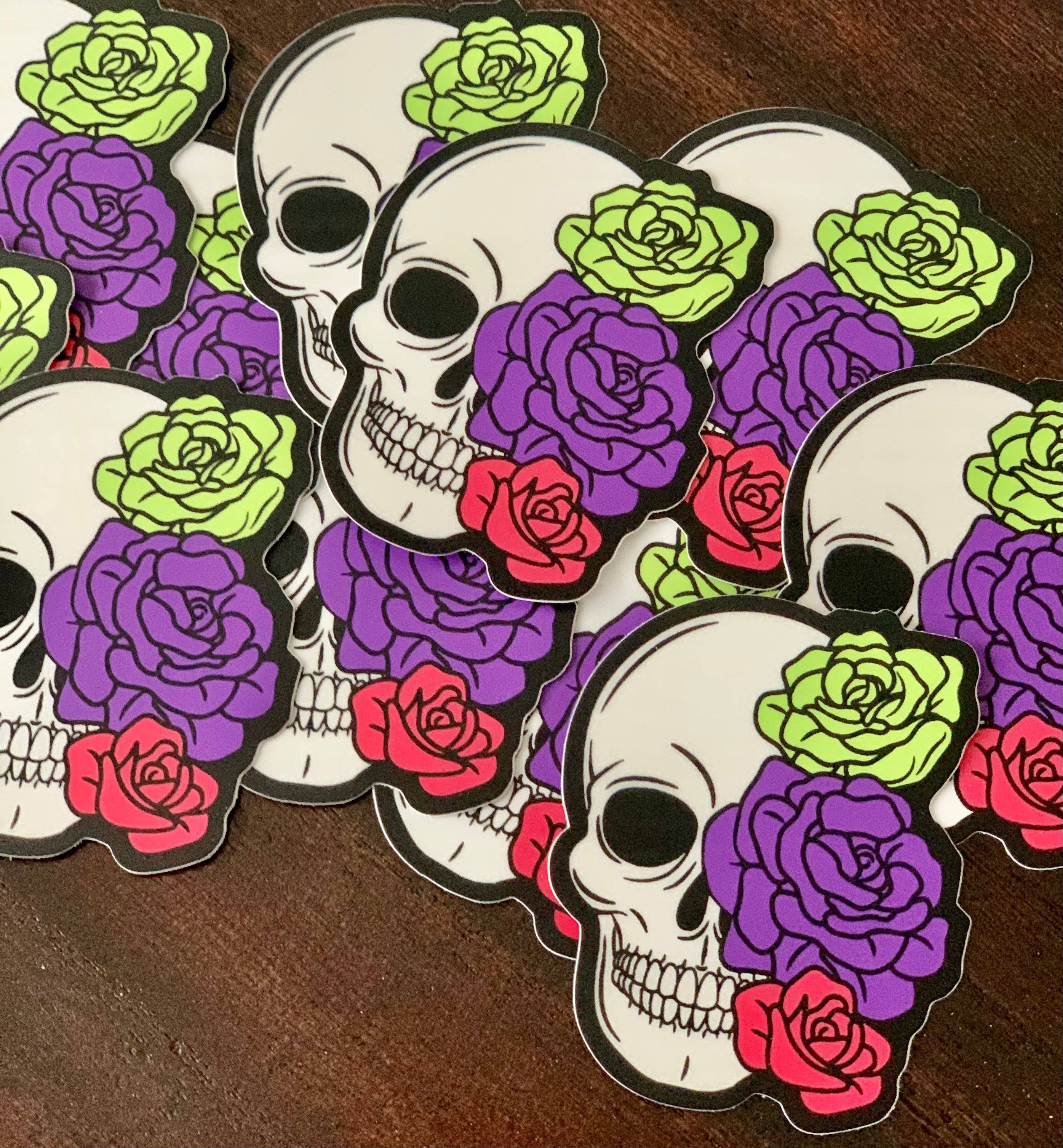 Axle Rose Co - Wholesale Sticker - A|R Skull Candy Sticker2