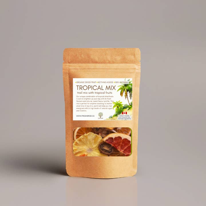 FreshDried - Wholesale Gedroogd fruit - Biologische tropische mix - Gedroogd/gedehydrateerd fruit