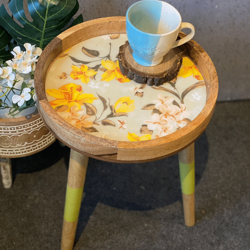 Hartsmede - Wholesale Side Table - Handmade Side Table Removable Legs Hummingbird Tray Table19